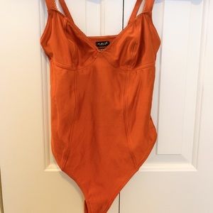 Orange bodysuit - urban outfitters!